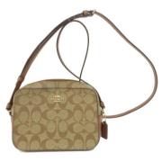 Pre-owned Fabric shoulder-bags Coach Pre-owned , Beige , Dames