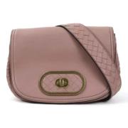 Pre-owned Leather shoulder-bags Bottega Veneta Vintage , Pink , Dames