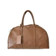 Pre-owned Leather prada-bags Prada Vintage , Brown , Dames