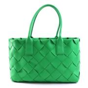 Pre-owned Leather shoulder-bags Bottega Veneta Vintage , Green , Dames