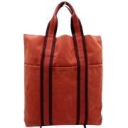 Pre-owned Fabric handbags Hermès Vintage , Red , Dames