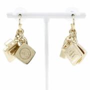 Pre-owned Metal earrings Chanel Vintage , Yellow , Dames