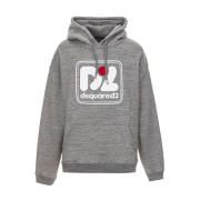 Oversized Sweatshirt Hercalina Dsquared2 , Gray , Heren