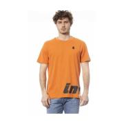 Oranje Logo Print T-shirt Invicta , Orange , Heren