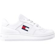 Witte Retro Basket Sneakers Tommy Jeans , White , Heren