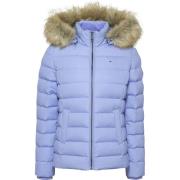 Paarse Thermojas met Nepbont Capuchon Tommy Jeans , Purple , Dames