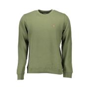 Organisch Fleece Sweatshirt Groen Napapijri , Green , Heren