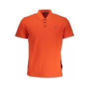 Rode Polo Shirt met Borduursel Napapijri , Red , Heren