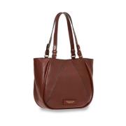 Bruine Schoudertas Chic Stijl The Bridge , Brown , Dames