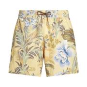 Gele Bloemen Zwemshorts Etro , Multicolor , Heren