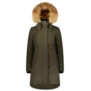 Goudversierde Stirling Parka Moose Knuckles , Green , Dames