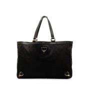 Pre-owned Canvas handbags Gucci Vintage , Black , Dames