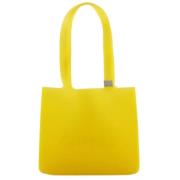 Pre-owned Fabric totes Chanel Vintage , Yellow , Dames