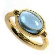 Pre-owned Yellow Gold rings Bvlgari Vintage , Blue , Dames