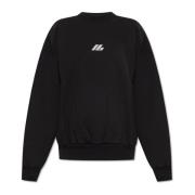 Sweatshirt met bedrukt logo Balenciaga , Black , Dames