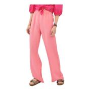 Elastische Roze Candy Lange Broek Silvian Heach , Pink , Dames