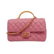 Pre-owned Fabric chanel-bags Chanel Vintage , Pink , Dames