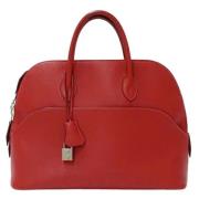 Pre-owned Fabric handbags Hermès Vintage , Red , Dames