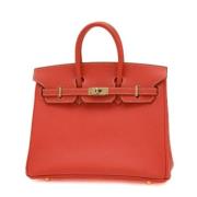 Pre-owned Fabric handbags Hermès Vintage , Orange , Dames