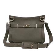 Pre-owned Fabric shoulder-bags Hermès Vintage , Gray , Dames