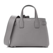 Leren Shopper Handtas met Rits Burberry , Gray , Dames