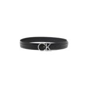 Hoogwaardige synthetisch leren Riem Calvin Klein , Black , Dames