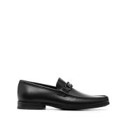 Zwarte platte schoenen met paardenbit detail Salvatore Ferragamo , Bla...