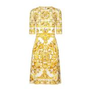 Elegante Abito Jurken Dolce & Gabbana , Yellow , Dames