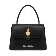 Hart Motief Kristal Versierde Zwarte Tas Love Moschino , Black , Dames