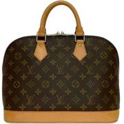 Pre-owned Canvas louis-vuitton-bags Louis Vuitton Vintage , Brown , Da...