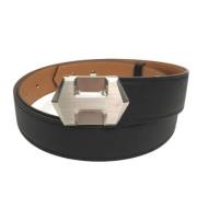 Pre-owned Leather belts Hermès Vintage , Black , Dames