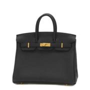 Pre-owned Fabric handbags Hermès Vintage , Black , Dames