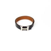 Pre-owned Leather belts Hermès Vintage , Black , Dames