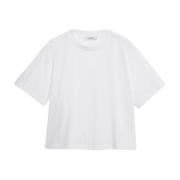 Boxy Katoenen T-shirt in Wit IVY OAK , White , Dames