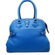 Pre-owned Fabric handbags Hermès Vintage , Blue , Dames