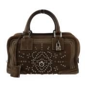 Pre-owned Fabric handbags Loewe Pre-owned , Brown , Dames