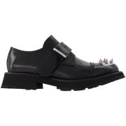 Leather flats Alexander McQueen , Black , Dames