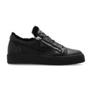 Sneakers met logo Giuseppe Zanotti , Black , Heren