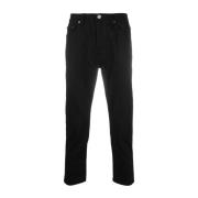 Zwarte Katoenen Straight Cut Jeans Acne Studios , Black , Heren