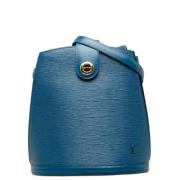 Pre-owned Leather handbags Louis Vuitton Vintage , Blue , Dames