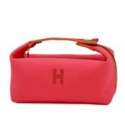 Pre-owned Fabric pouches Hermès Vintage , Red , Dames