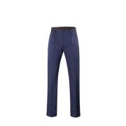 Stretch katoenen chino broek Moorer , Blue , Heren