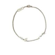 Zilveren Interlocking YSL Charm Armband Saint Laurent , Gray , Dames