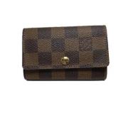 Pre-owned Canvas key-holders Louis Vuitton Vintage , Brown , Dames