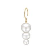 Druppel Parel Gouden Oorbel Julie Sandlau , White , Dames