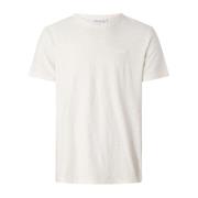 Katoen Linnen Heren T-Shirt Calvin Klein , White , Heren