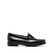 Zwarte Penny Loafer Platte Schoenen G.h. Bass & Co. , Black , Dames