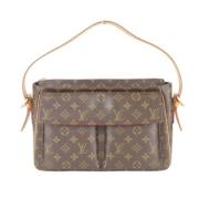 Pre-owned Canvas shoulder-bags Louis Vuitton Vintage , Brown , Dames