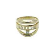 Pre-owned White Gold rings Celine Vintage , Gray , Dames