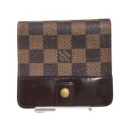 Pre-owned Canvas wallets Louis Vuitton Vintage , Brown , Dames